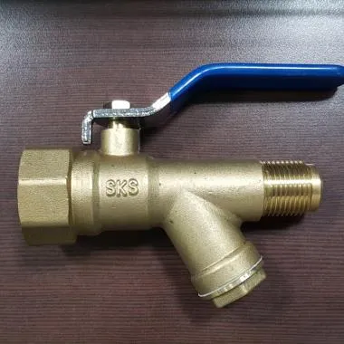 SKS 520 Forged brass ball valve with inbuilt strainer flare ends